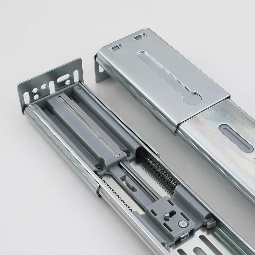 LONTAN 22 Inch Soft Close Drawer Slides with Rear Mounting Brackets 1 Pair