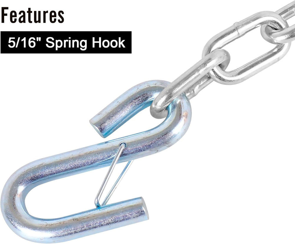 27" Trailer Safety Chain Kit w/ 5/16" Hooks 7000 lbs 2PK
