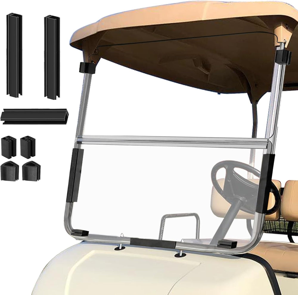Golf Cart Foldable Windshield 3/16" Thicken Only Fits 2003-2006 Yamaha G22