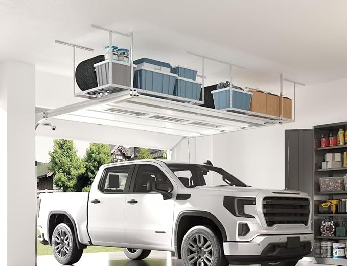 FLEXIMOUNTS 2 Pack 3x6 Overhead Garage Storage Adjustable Ceiling Rack 72"
