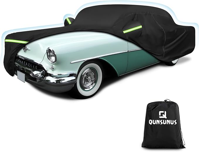 QUNSUNUS Waterproof Car Cover for Oldsmobile 88 1949-1958/1986-1999, Outdoor