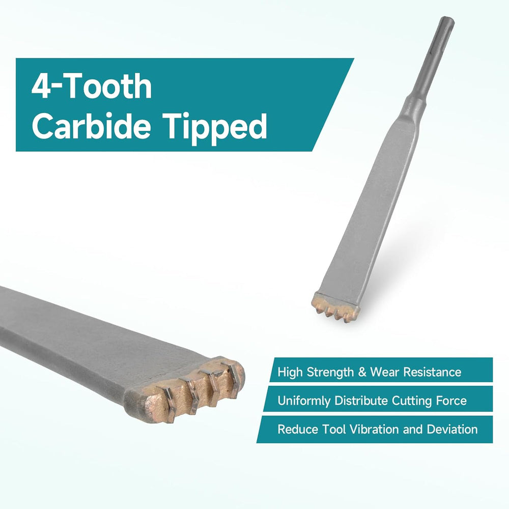 SDS Plus Shank Four-Tooth Chisel