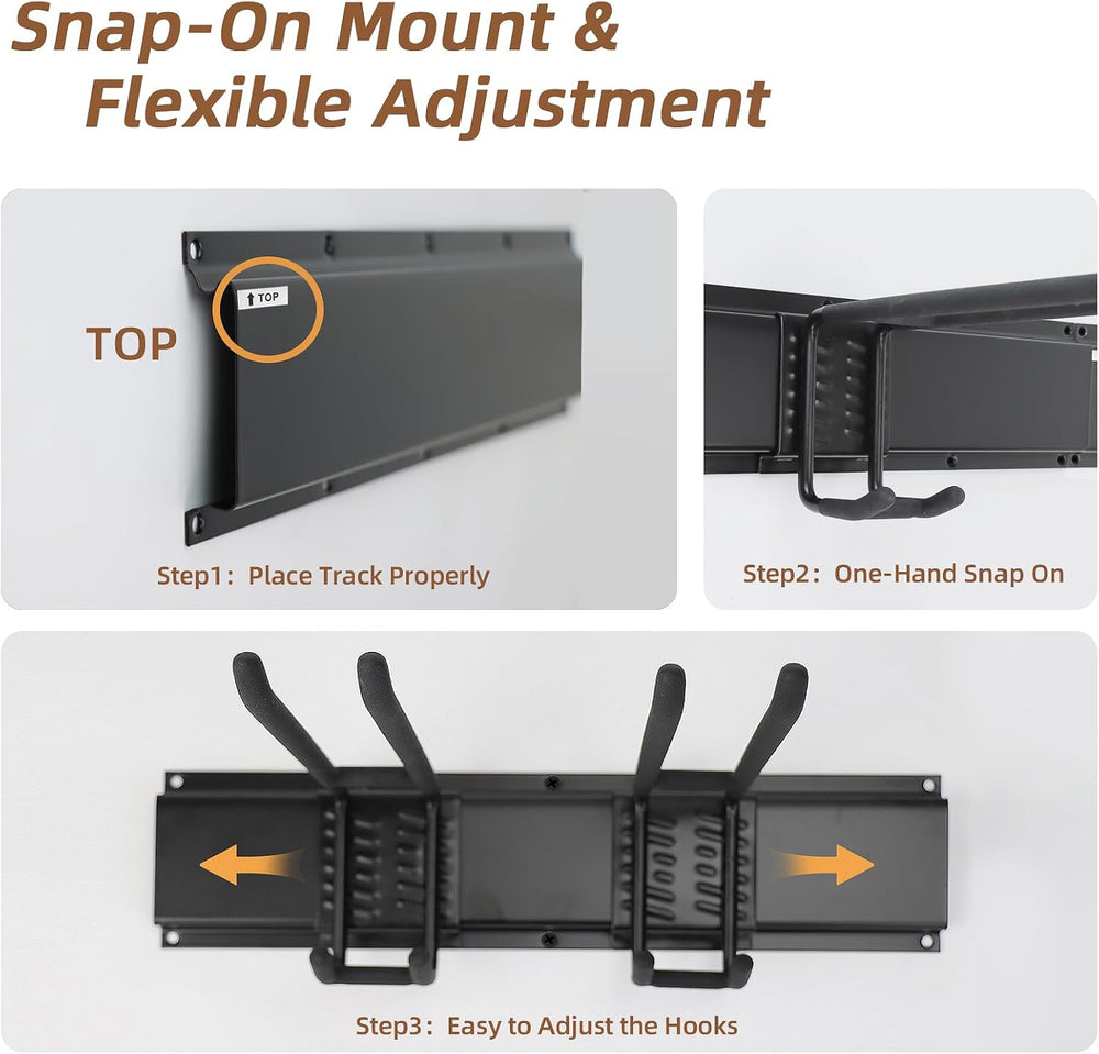 66" Garage Tool Organizer Wall Mount, 700 LBS Garden Tool Organizer