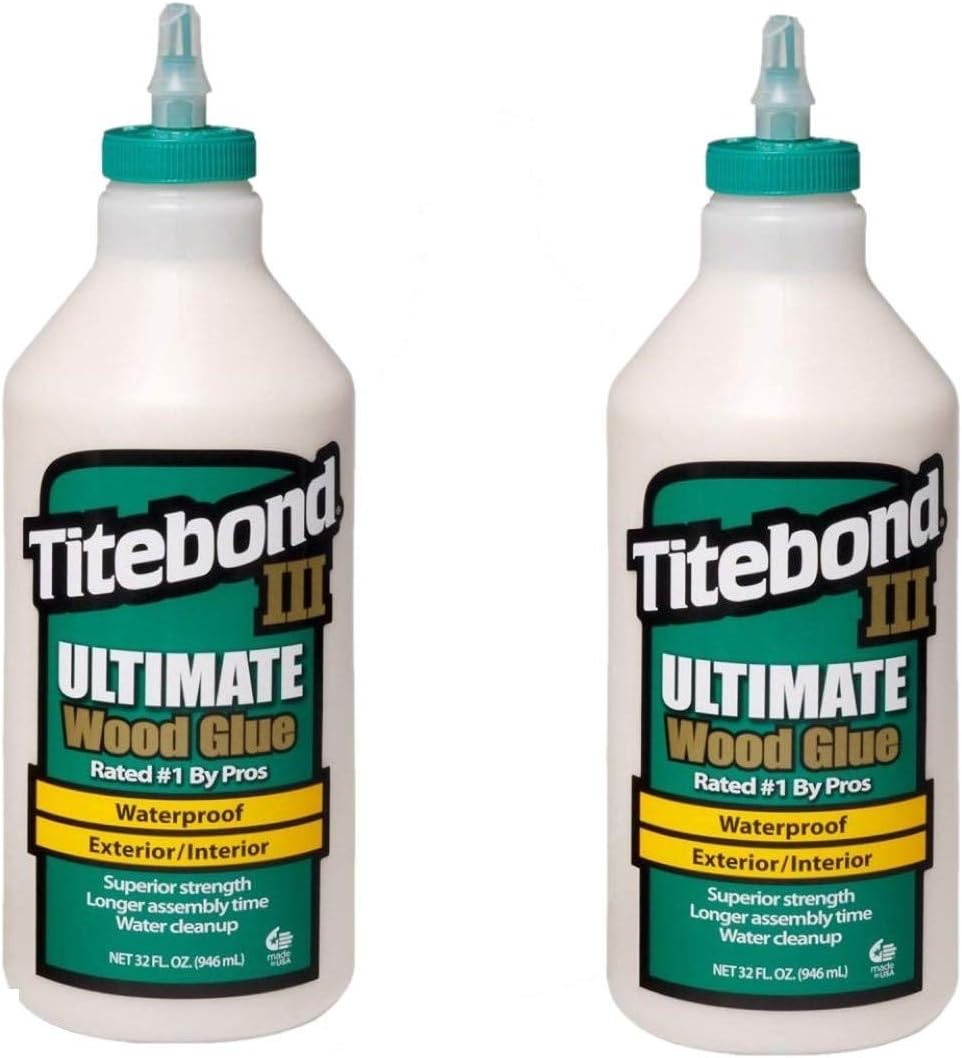 Titebond 1415 III Ultimate Wood Glue, 32-Ounce Bottle, 2 Pack