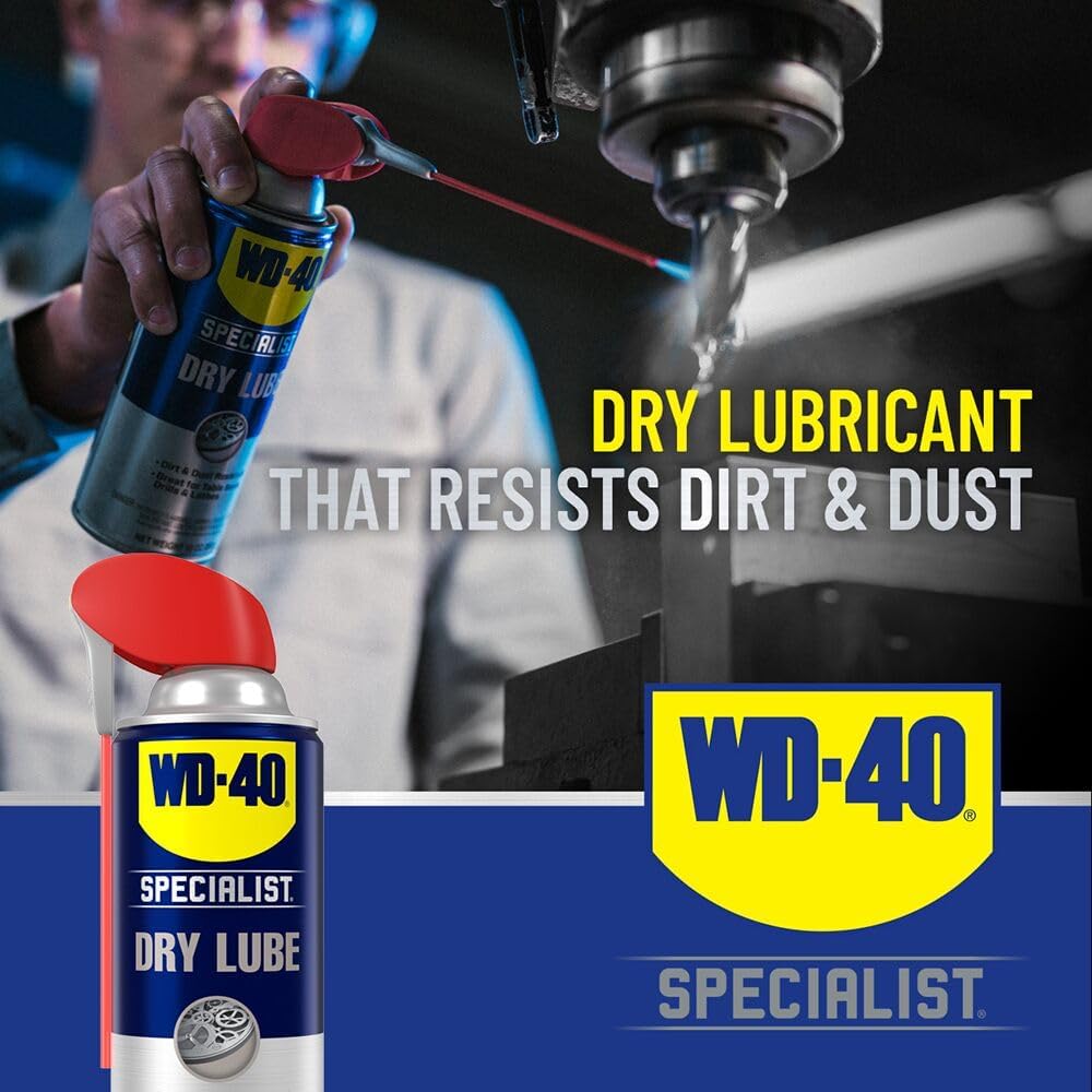 WD-40 Specialist Dry Lube, Long-Lasting, New Bigger Can, 12.1 OZ [6-Pack]