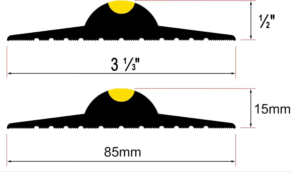½” High Garage Door Threshold Seal Kit 12’3” Length | Flexible PVC | Complete...