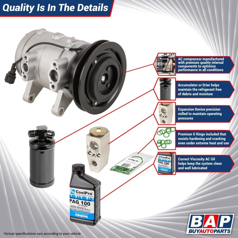 AC Compressor & A/C Kit For Ford Explorer & Mercury Mountaineer V8 20...