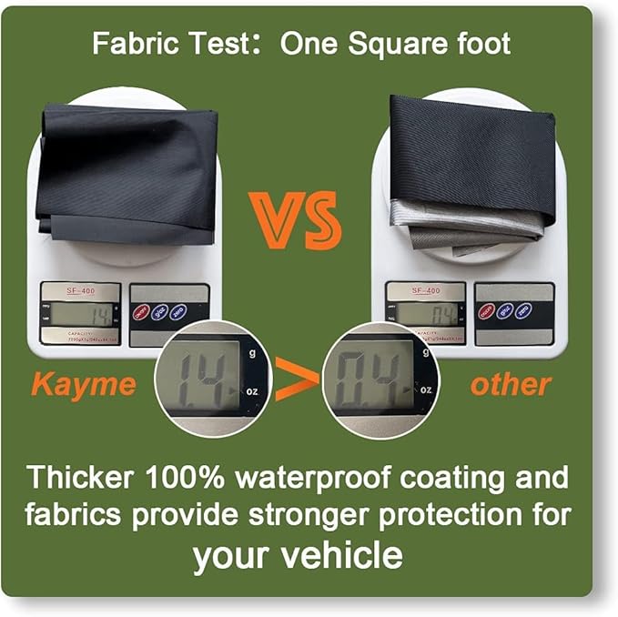 Kayme ATV Cover Waterproof Heavy Duty All Weather, Quad 4 Wheeler Cover Sun