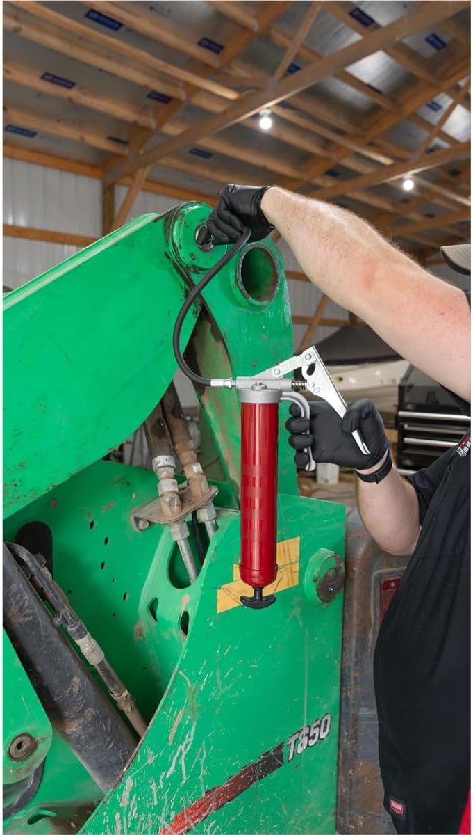 Alemite 555-E Professional Series Grease Gun, Dual Leverage Feature, 18"...
