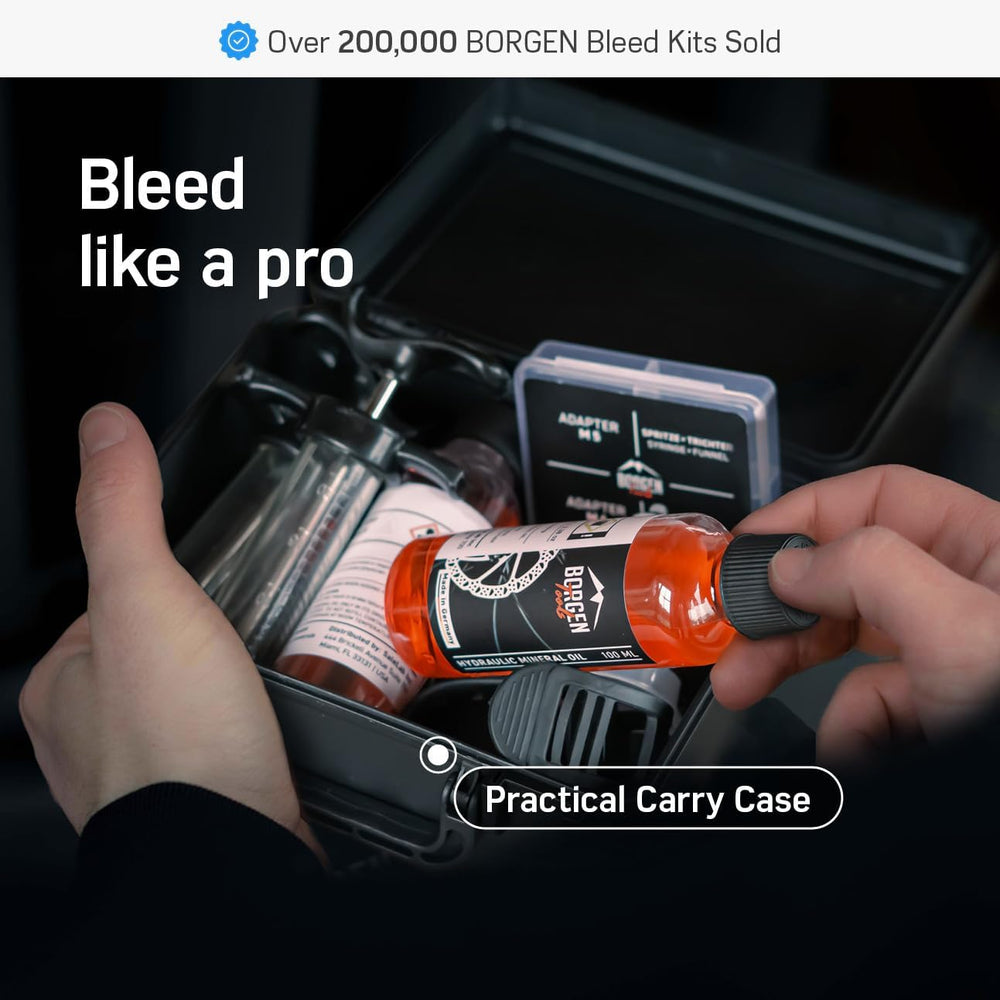 Borgen Brake Bleeding Kit PRO - for Shimano, Tektro & TRP Disc Brakes