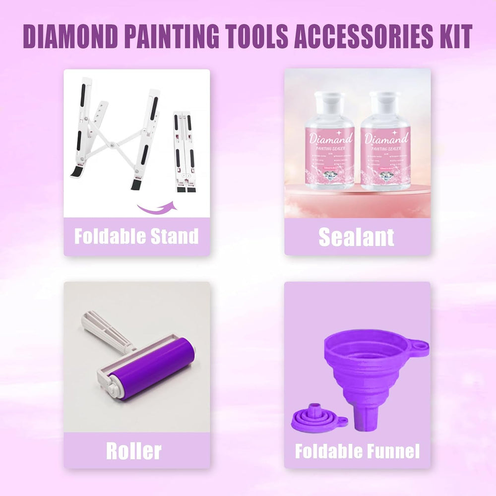 Qlonry 185 Pcs All Inclusive Diamond Painting Tool Kit Diamond Art Accessorie...