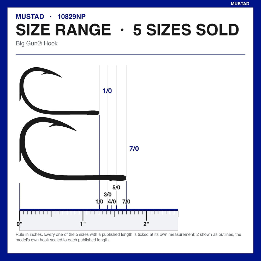Mustad Ultra Point Long Shank Kirbed Point Big Gun Bait Hook