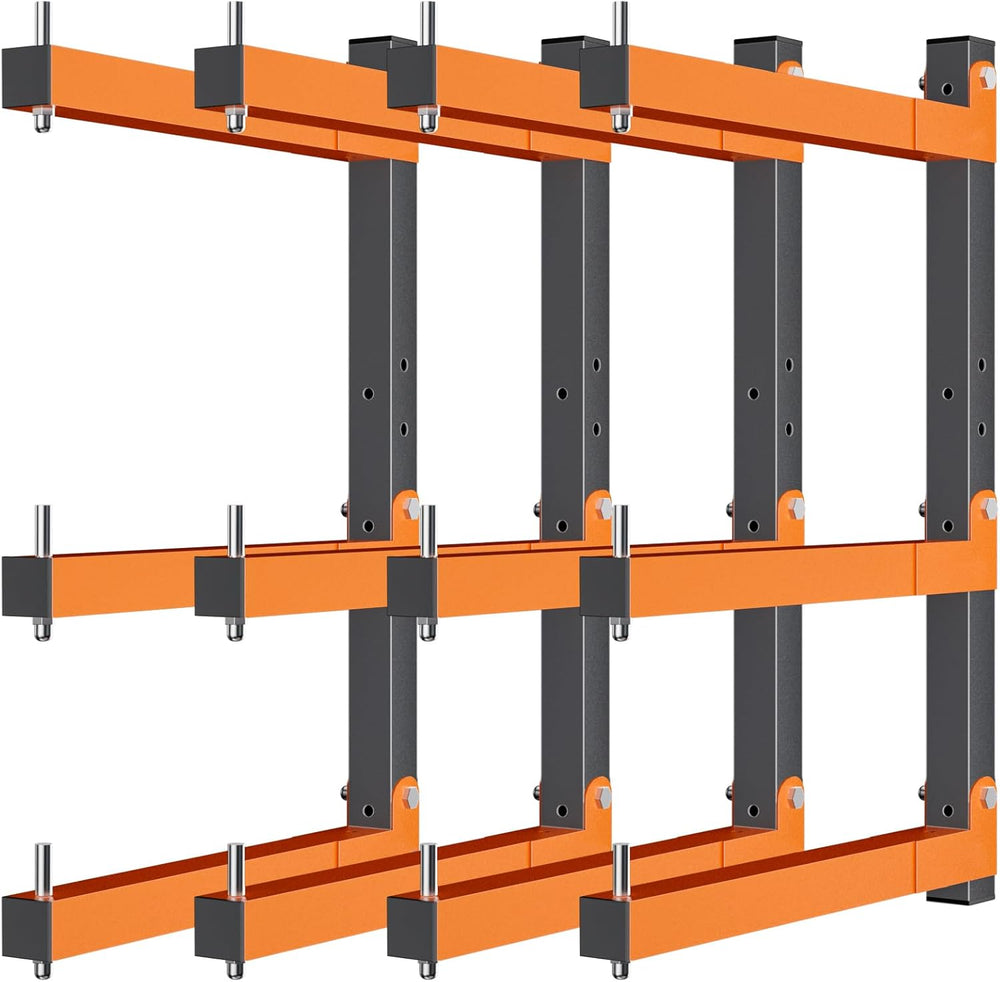 Lumber Storage Rack Wall-Mounted Lumber Racks Heavy Duty Wood Storage Rack (4...
