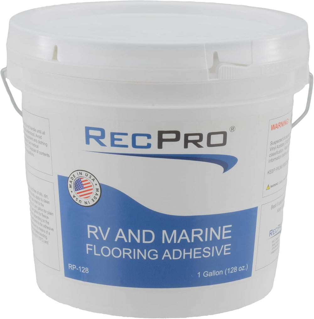 RecPro RV Roll On Floor Adhesive | Marine Grade | Water-Based | 1 Gallon