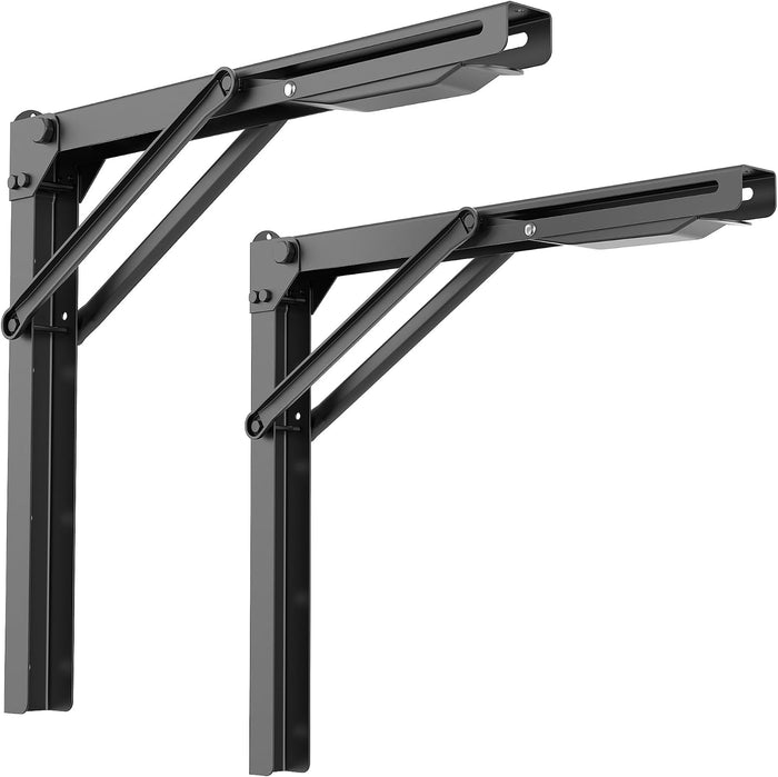 Ultrawall Folding Shelf Brackets, Heavy Duty Collapsible Shelf Bracket