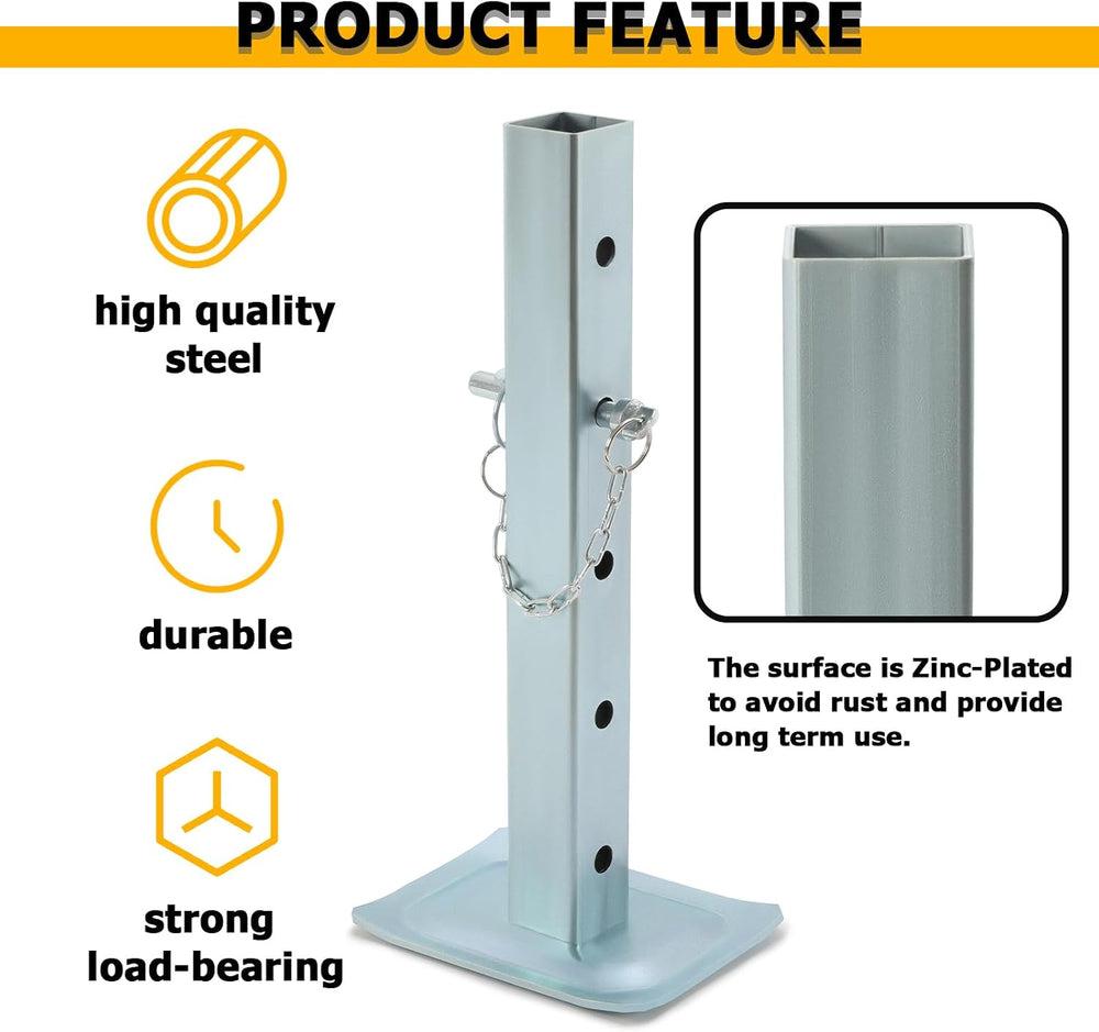 KUAFU Adjustable Jack Stand Compatible with Square Jacks with 2.0 inches Squa...
