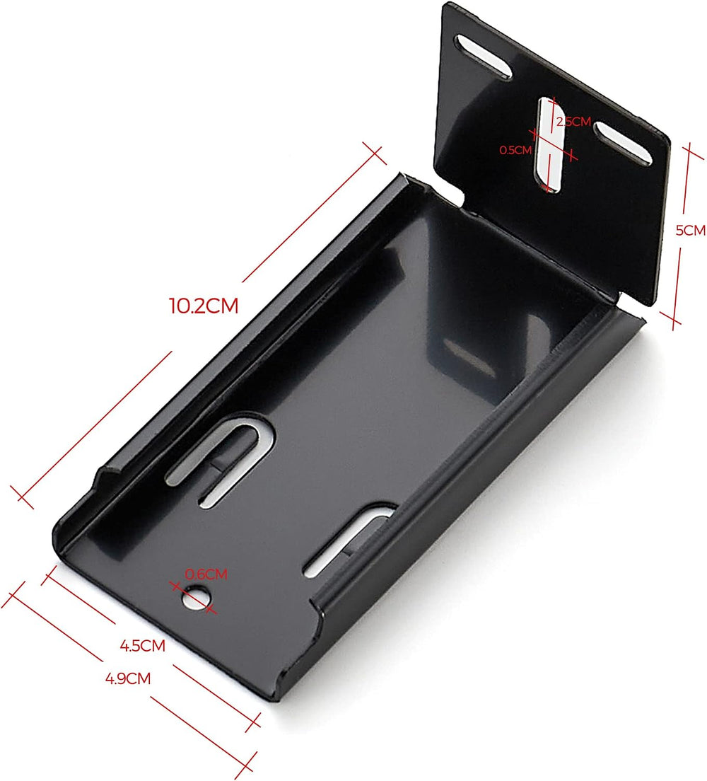 Black Heavy Duty Rear Mount Brackets for Soft Close Drawer Slides,10 Pairs