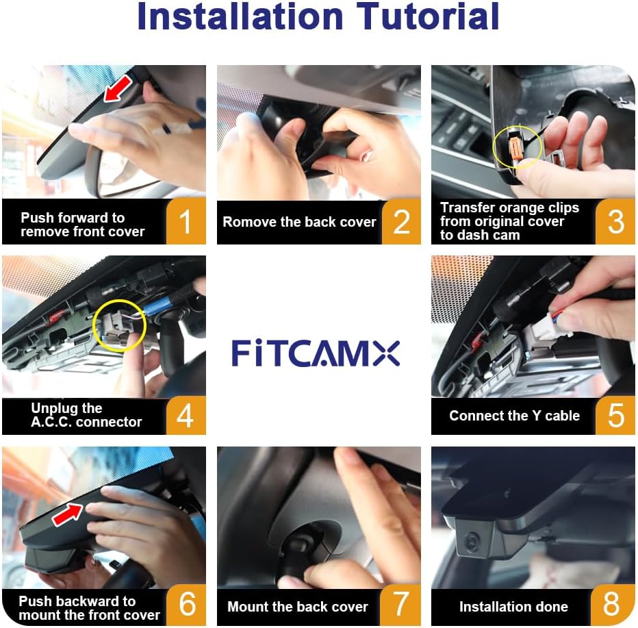 Fitcamx 4K Dash Cam Suitable for Lexus TX 2024-2026 TX 350 500h Premium Luxur...