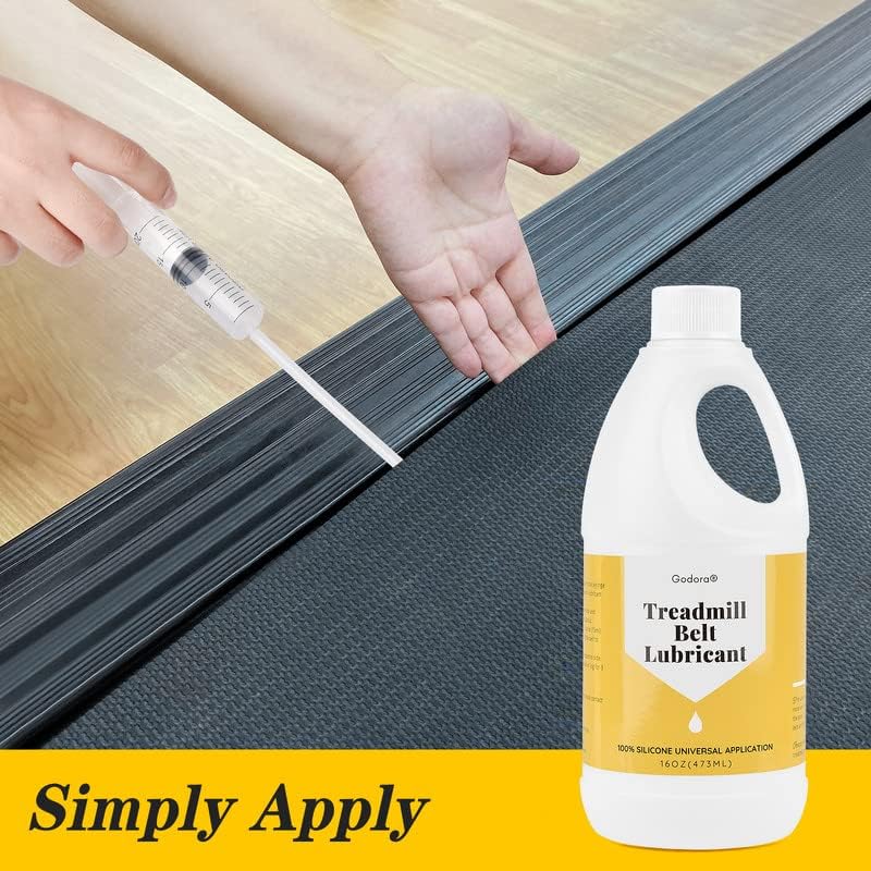 100% Silicone Lube 16oz for Treadmill Belt Lubrication, Easy Apply