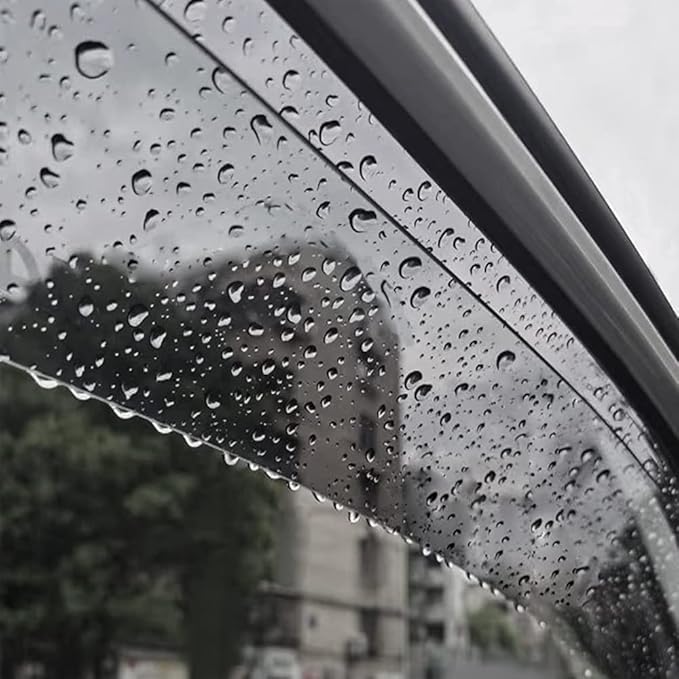 94367 Sunproof Waterproof Side Window Wind Deflector, Window Visor fit (4PCS)