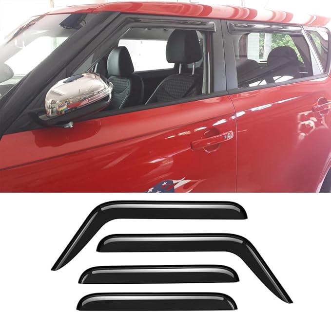 94367 Sunproof Waterproof Side Window Wind Deflector, Window Visor fit (4PCS)