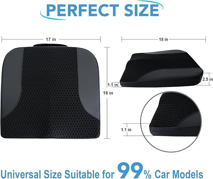 Car Seat Cushion, Comfortable Memory Foam Seat Pillow