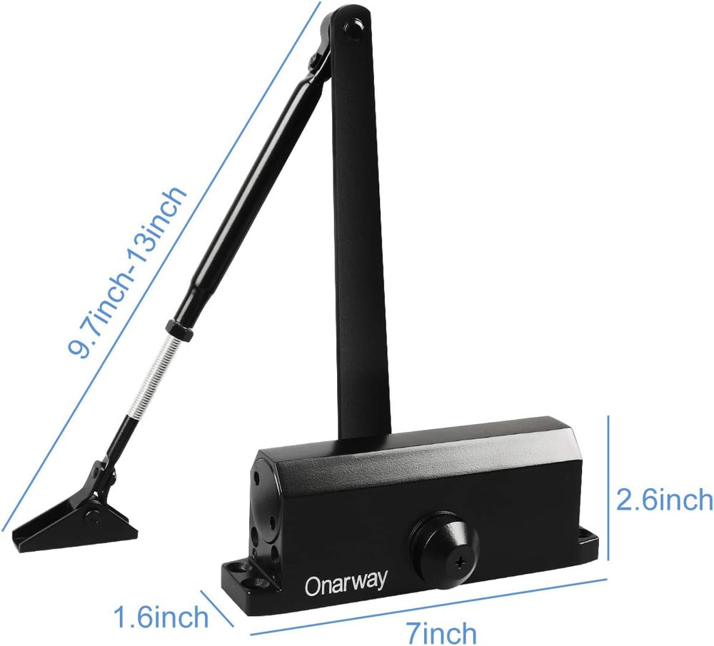 Onarway Automatic Door Closer Size-3: Hydraulic Slam-Free Soft Close