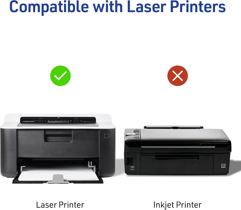 Avery 5165 TrueBlock Full Sheet Labels, Laser Print, 8.5 x 11, White, 100/Box