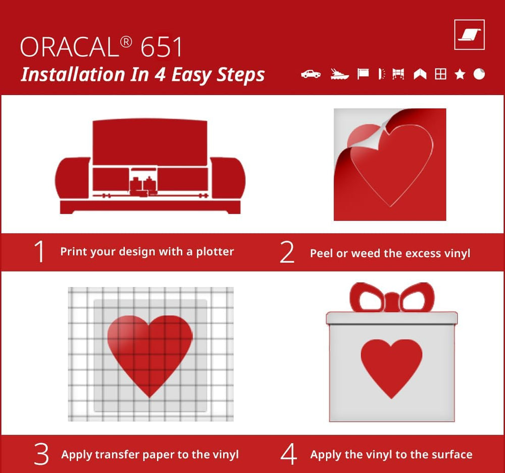 ORACAL 651 Matte Green Vinyl Durable Roll Easy to Weed Permanent Adhesive Cra...