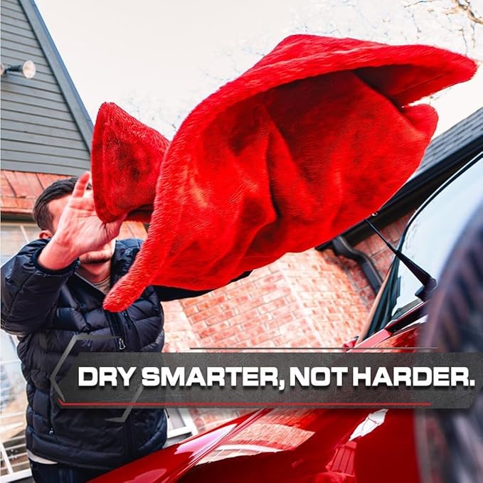 Blackline Car Drying Towel - 2ft x 3ft XL-Popular Pick Among Detailing Pros -