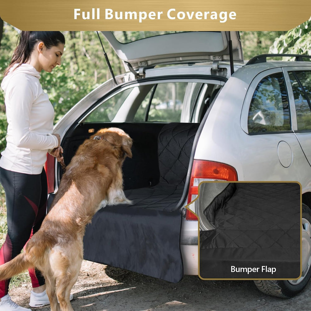 SUV Cargo Liner for Dogs - Trunk Cover for SUV with Bumper Flap Protector