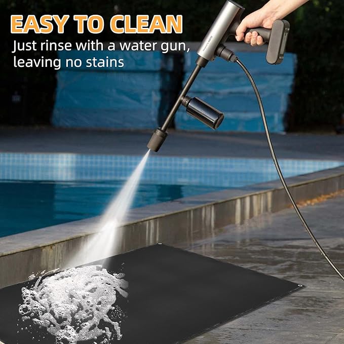 Under Grill Mat for Outdoor Grilling, 60 x 48 inches Double-Sided Fireproof