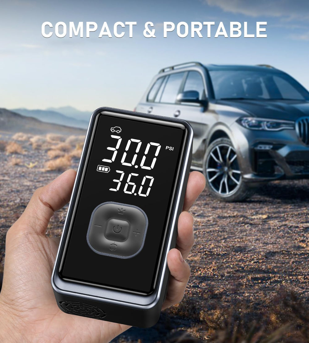 Tire Inflator Portable Air Compressor, 150PSI Cordless Pump for Car Tires