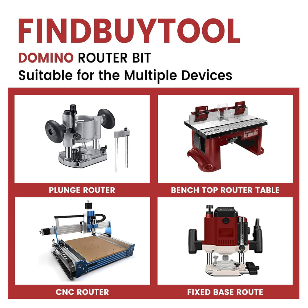 FINDBUYTOOL Domino Router Bit for Festool (D14)