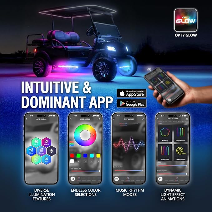 OPT7 Aura DreamColor Underglow Chasing Lights