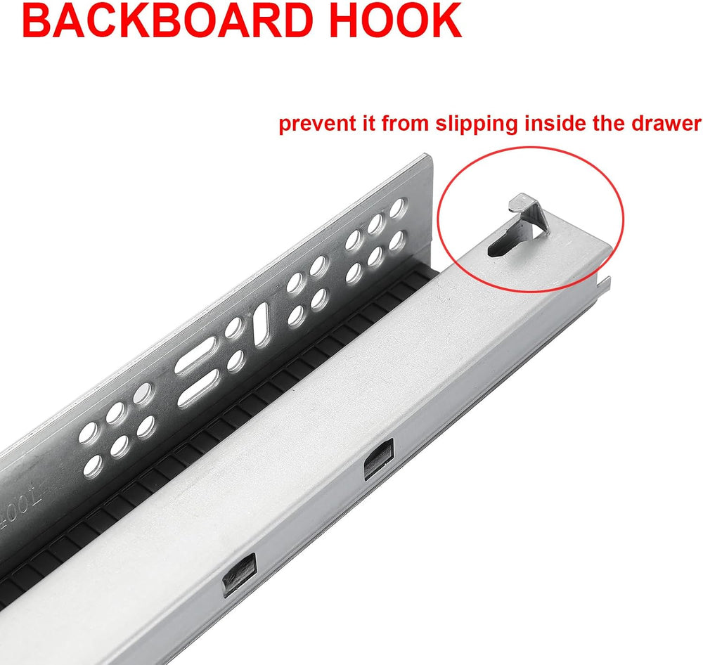 6 Pair of 24 Inch Undermount Soft Close Drawer Slides