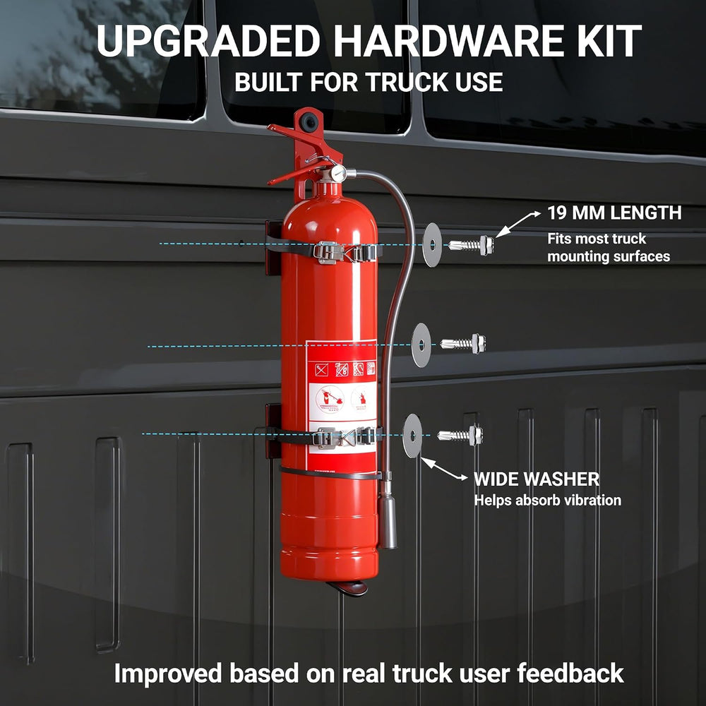 Truck Fire Extinguisher Mount for 5 lb, Anti-Vibration Bracket