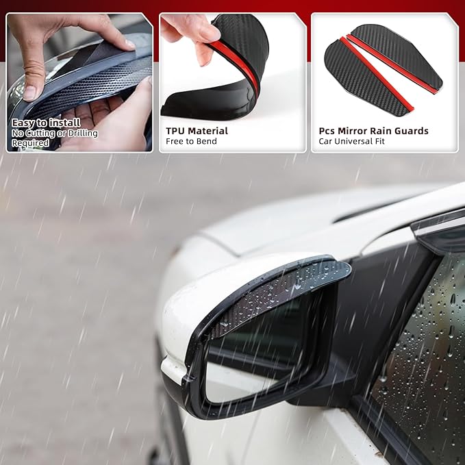 in Channel Rain Guards Fit for Truck 2009 2010 2011 2012 2013 2014 Ford F150 ...