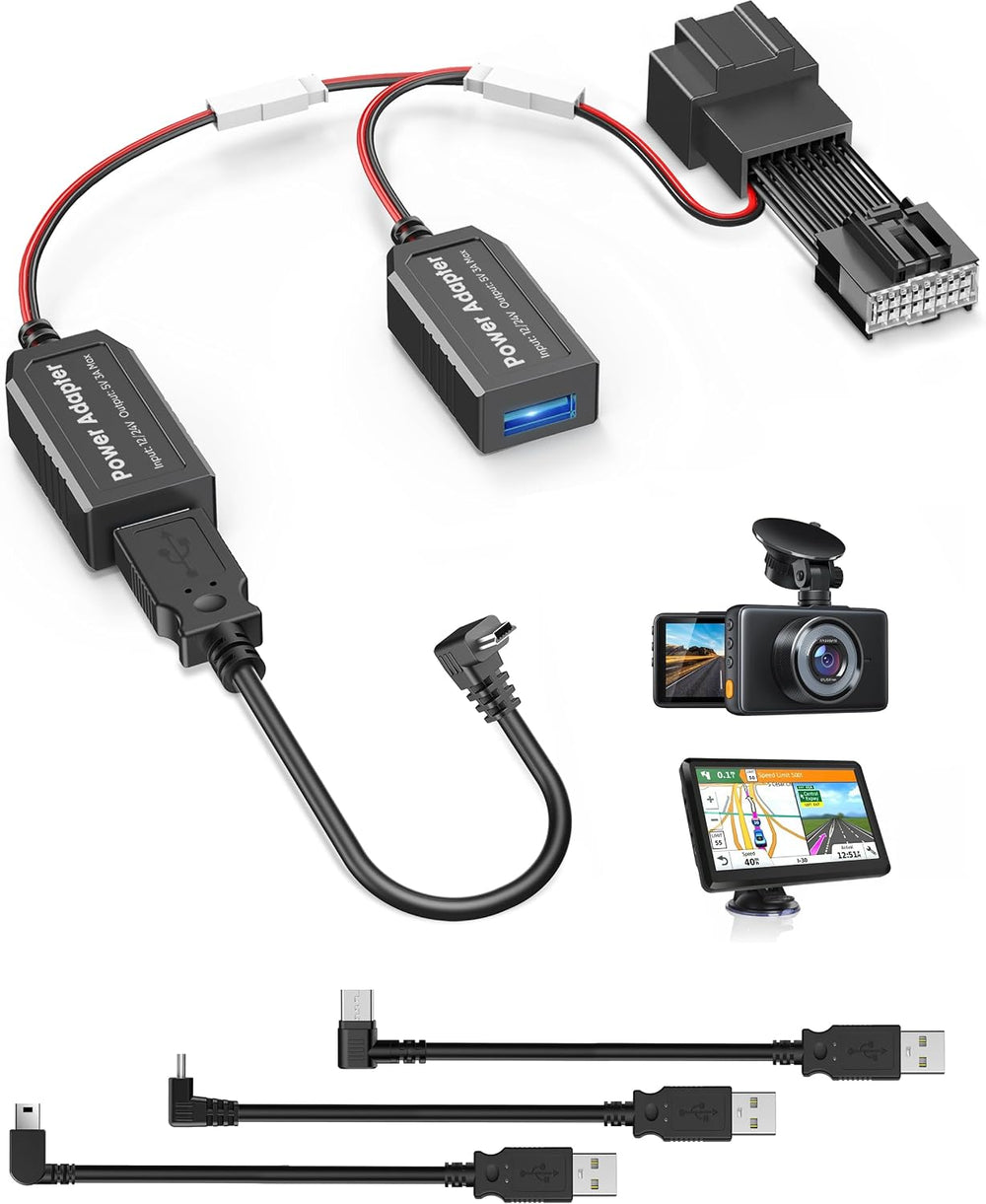 Dash Cam Power Adapter,16 Pin Type A for Ford F150, Lincoln, Mazda