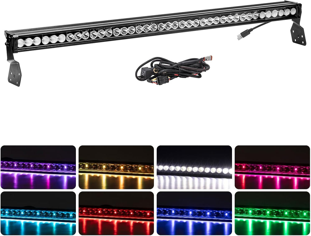 KEMIMOTO 50" LED Light Bar Compatible with Can-Am Maverick X3 2017+
