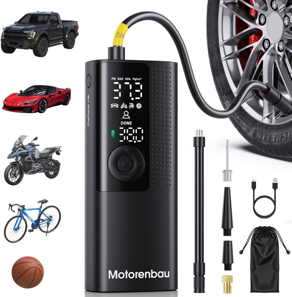 Tire Inflator Portable Air Compressor, 3X Faster Inflation
