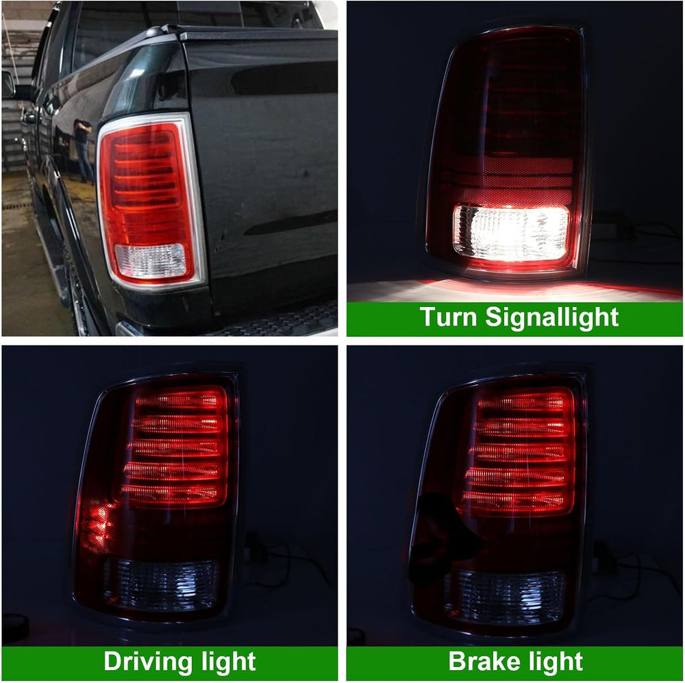 Lochnchn LED Tail Light Assembly Compatible with 2013-2018 Dodge Ram 1500,201...