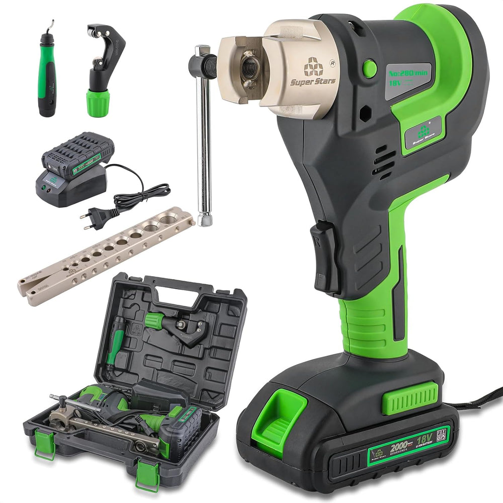 Electric Flaring Tool Kit for 1/4-3/4 in HVAC Cordless Flare Tool