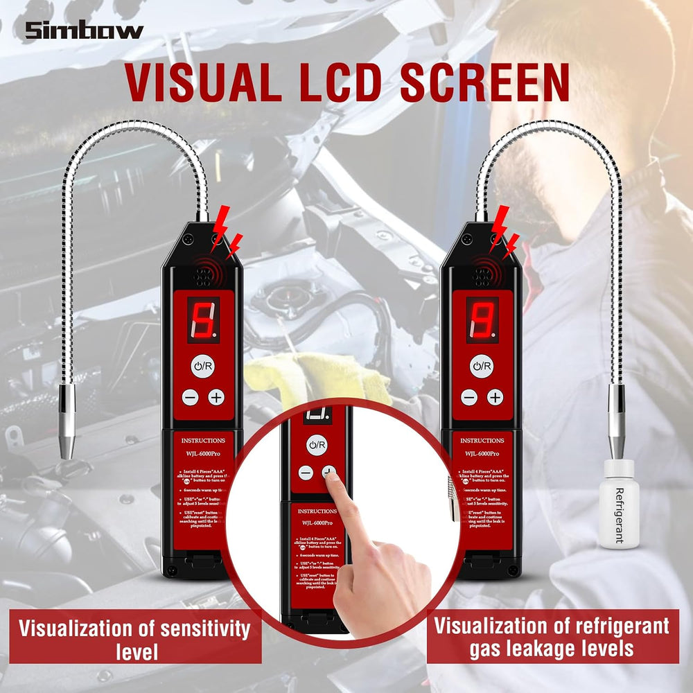 WJL-6000PRO HVAC Refrigerant Leak Detector with 0.14 oz/yr Sensitivity