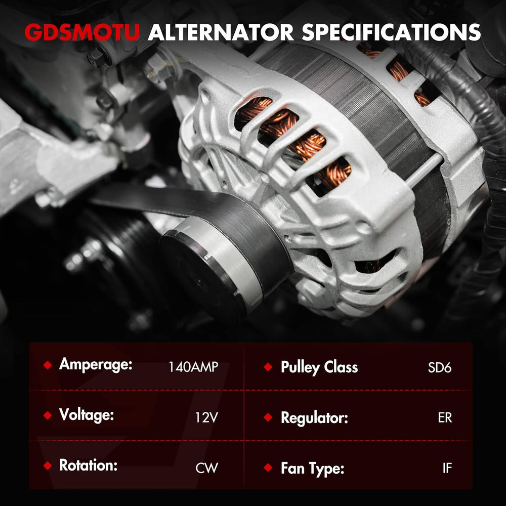 13871 GDSMOTU Alternator for Chrysler Town & Country 3.3L/3.8L 2001-2007