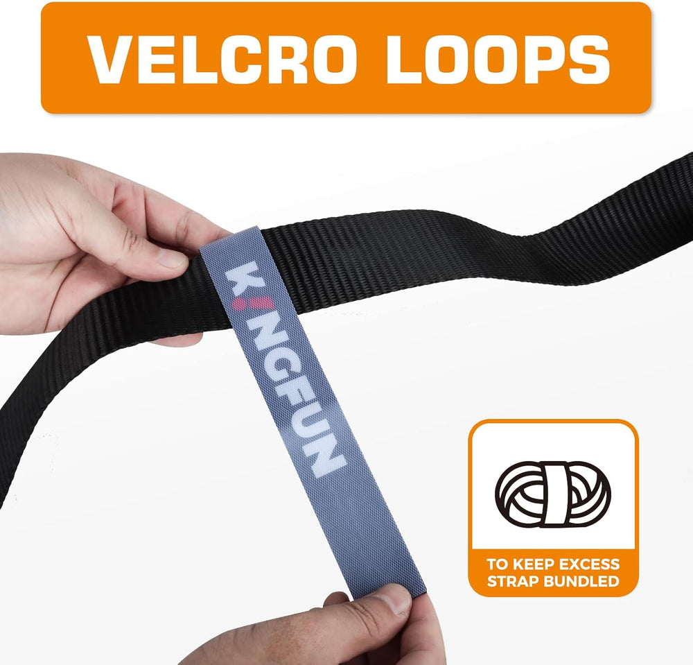 Car Tie Down Straps for Trailers （4 Pack）– Heavy Duty 2" x 120" Tra...