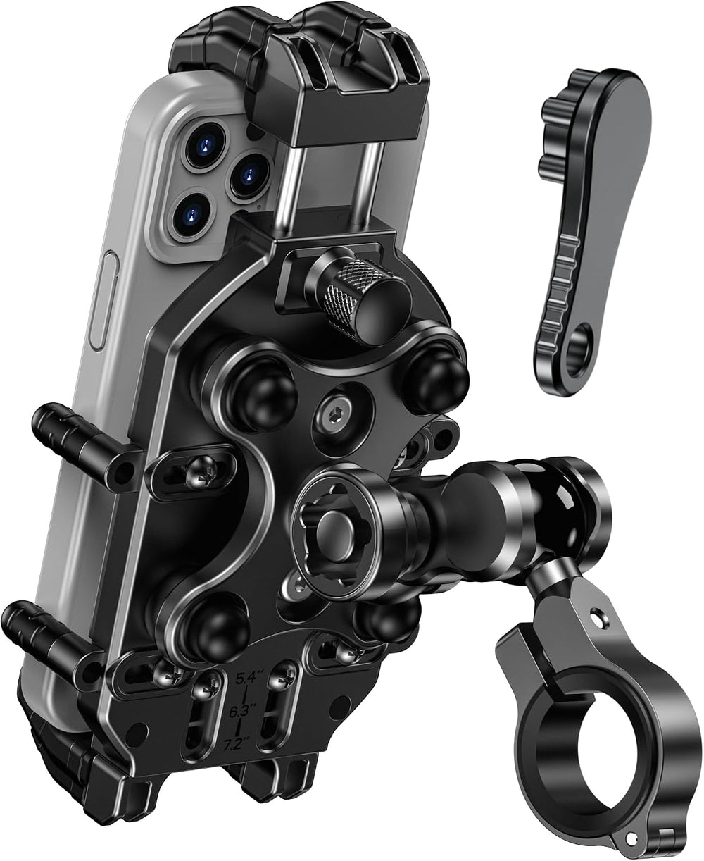 BRCOVAN Anti-Theft Motorcycle Phone Mount Holder with Vibration Dampener