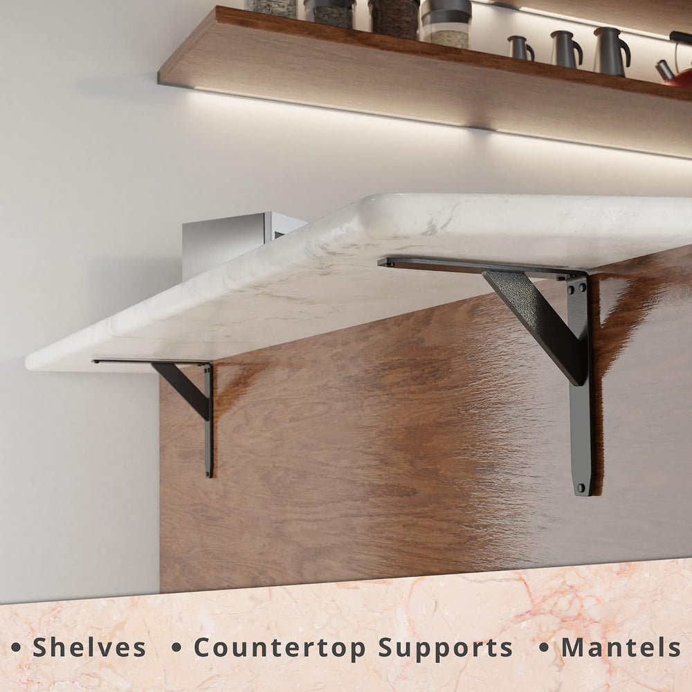 Starby Jetstream Solid Heavy Duty Low Profile Welded Countertop Support Shelf...