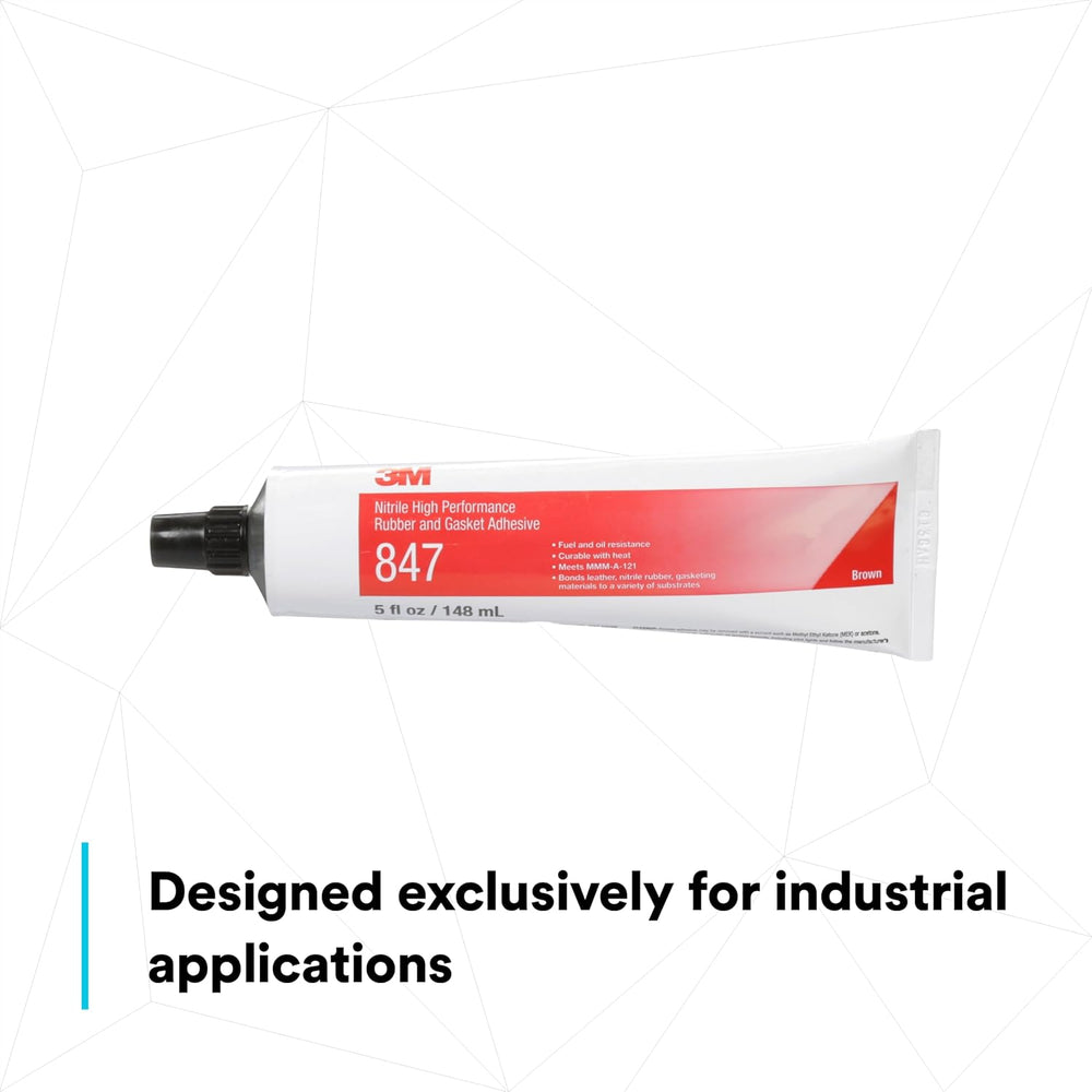 3M Nitrile High Performance Rubber and Gasket Adhesive 847, 5 Oz Tube