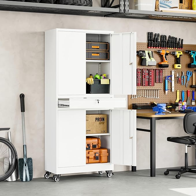 Yizosh Metal Garage Storage Cabinet